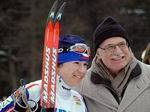 President v. Klaus with skier K. Neumanova